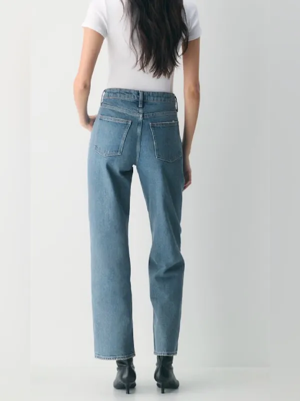 NEW Aritzia Denim Forum Sadie Relaxed Mid-Rise Straight Jean 26 - Image 4
