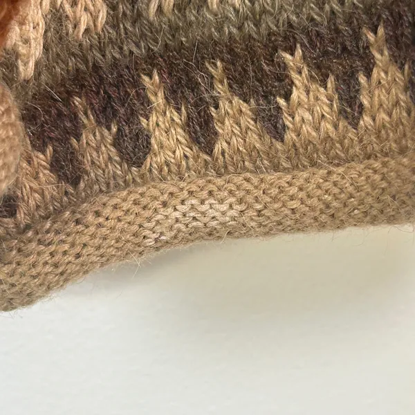 Inka Tradition Baby Alpaca‎ Hand Made Peru Fair Isle Llama Knit Cardigan Sweater - Image 10