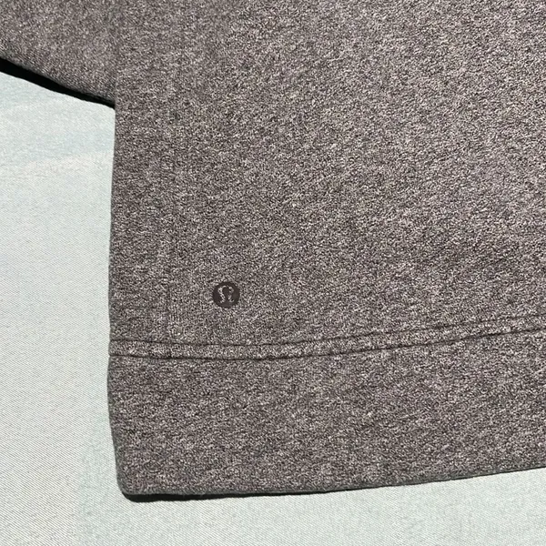 Lululemon Healthy Heart Coco‎ Pique Grey Hooded Pullover Size 6 D28 - Image 6