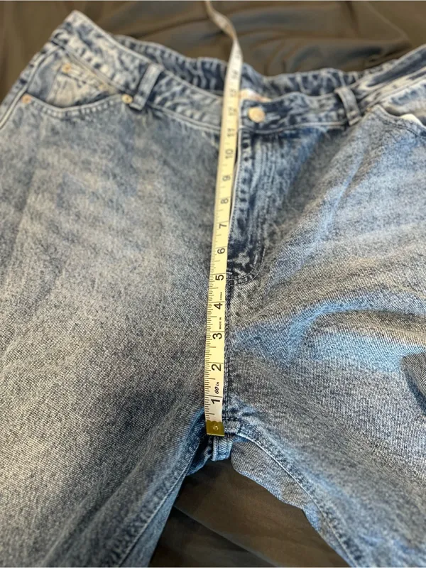 Riley & James Extra Wide Leg Baggy Y2K Wing Pocket Jeans SzXL Indie Punk Grunge. - Image 7