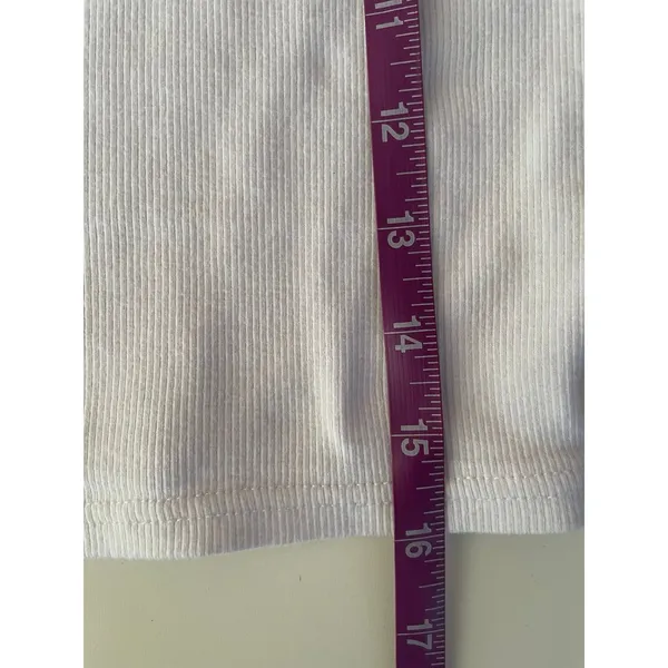 Supré White Mock Neck Crop Top Size S - Image 7