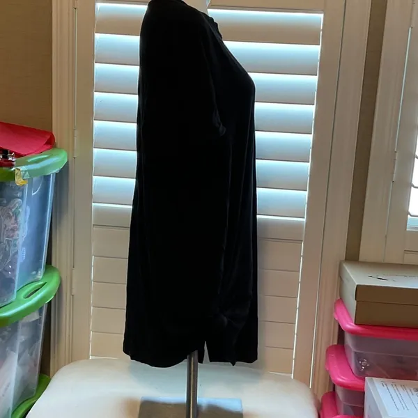 Time and Tru Black Midi Dress - Image 2