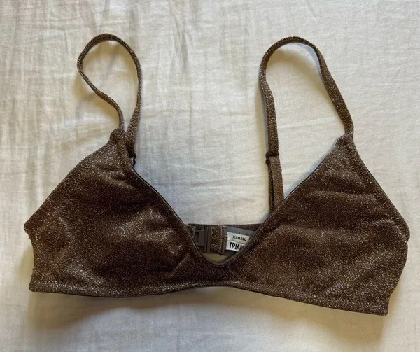 Triangl - MAIA - TINE SPARKLE BROWN SPARKLE SCOOP TOP - Image 4