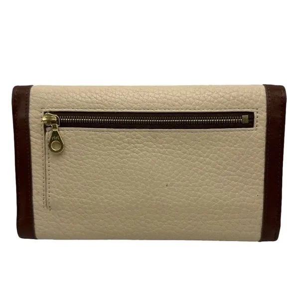 Vintage DOONEY & BOURKE Brown and Cream Wallet - Image 2