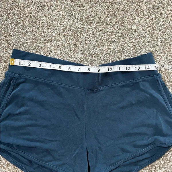Athleta Blue Teal Short Shorties Athleticwear Athleisure Comfy Casual Workout - Image 7