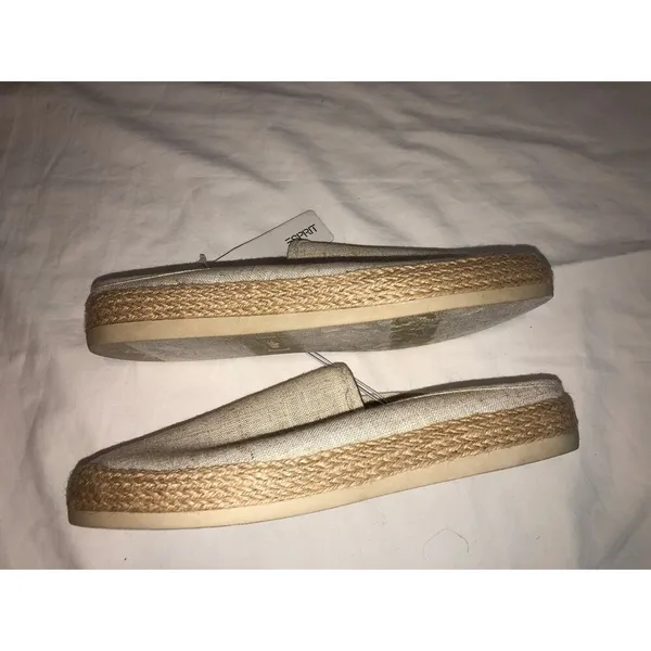 Esprit Espadrille Mule Size 9.5 Natural Linen Summer Slide Casual Shoe Neema - Image 4