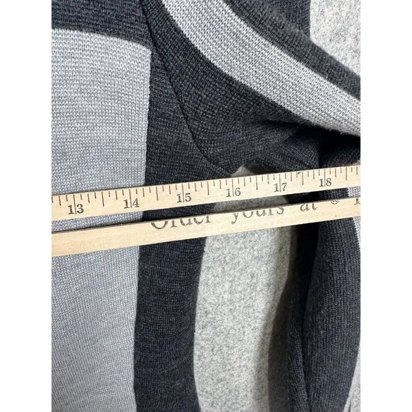 Athleta Womens Small Heathered Gray Black Sweater Dress Casual Long‎ Sleeve - Image 7
