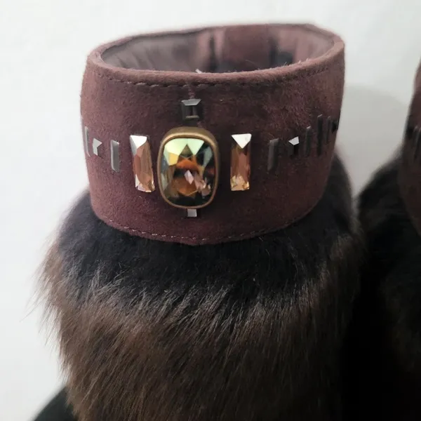 UGG Vilet Pinecone Shearling Sheepskin Cuff Maylin Women's Size 7 - Image 6