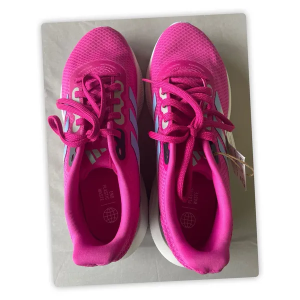 Adidas Women’s Size 8 Pink Running Shoes Cloudfoam Lace Up Sneakers NWT - Image 2
