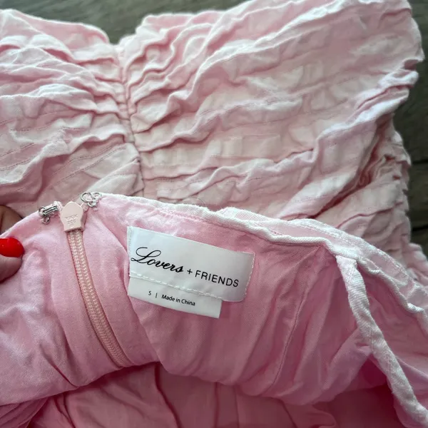 LOVERS FRIENDS RUCHED MINI DRESS‎ size small - Image 6