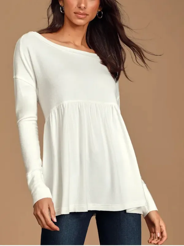 Free People Forever Your Girl babydoll sweater tunic top - size XS - Image 2