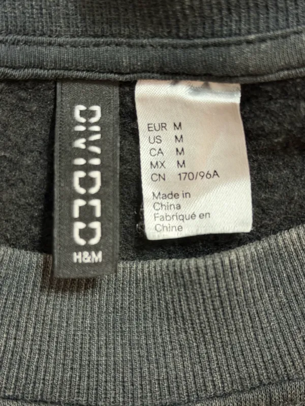 H&M Divided Women’s Ultimate Hi-Speed Racing Car Faded Black Cropped Sweater M - Image 3
