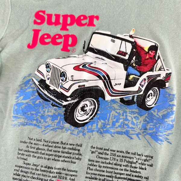 PAC SUN Super Jeep Baby T-Shirt MEDIUM - Image 4