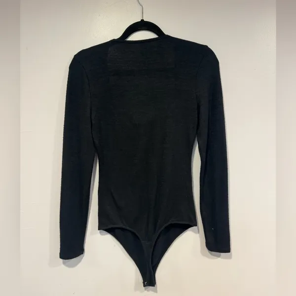 Black Abercrombie‎ and Fitch square neck soft bodysuit - Image 3
