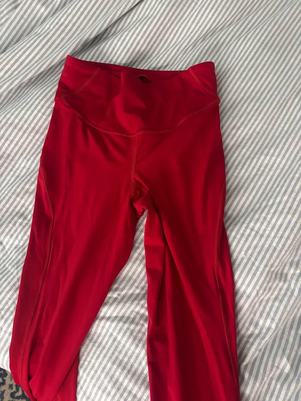 Red Lululemon Leggings - Image 5
