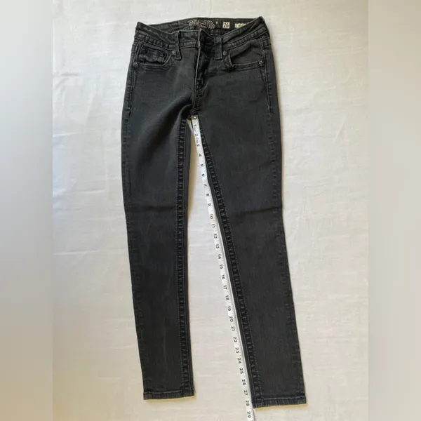 Miss Me Skinny Jeans Style no: MY736253 Color: BLK 01‎ Inseam 30 - Image 9