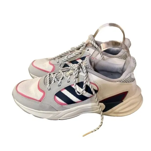 Adidas Running Shoes Womens 8.5 Used Cloudfoam 90s Valasion - Image 6