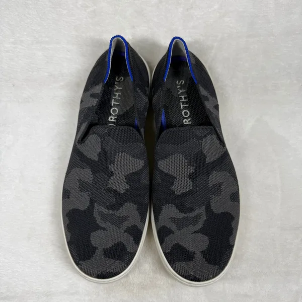 Rothys The Sneaker‎ Grey Camo Slip On Washable Knit Shoes 8.5 - Image 4