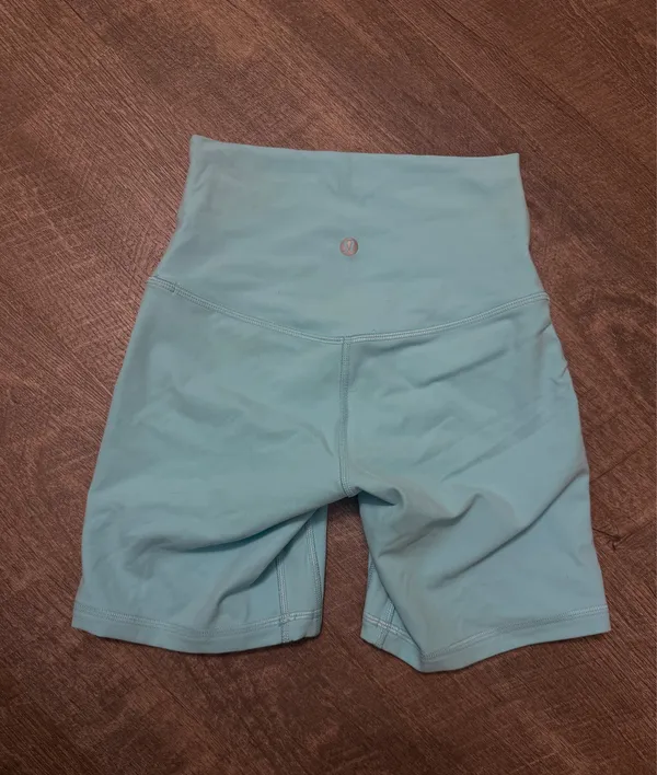 Lululemon Cyan Blue align shorts 6" - Image 2