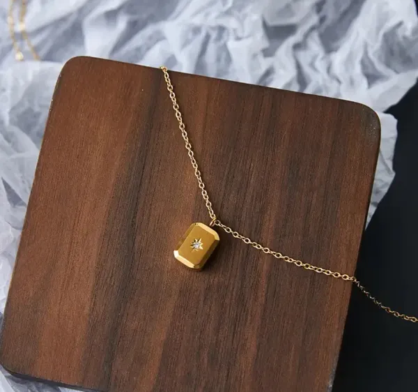 Gold Plated Stainless Steel Star Chain - Image 2
