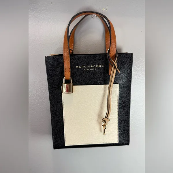 Marc‎ Jacobs Micro Tote Smoked Almond Multi Handbag Classic Chic - Image 2