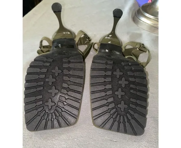 Women's Wild Diva Green Sandals Size 10 - Image 7