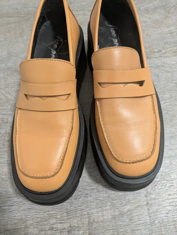 Free People Nico Platform Loafers Size 38 - Image 3