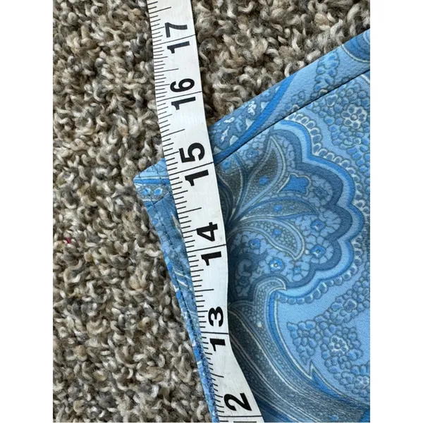 Vintage Blue Paisley Slip Mini Skirt Womens S Y2K 90s Summer Casual Girly - Image 5