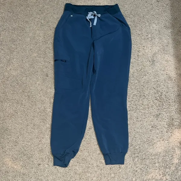 FIGS Catarina + High Waisted Zamora Jogger Scrubs Matching Set Dark‎ Harbor XS/S - Image 6