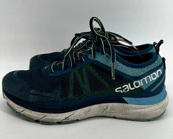 Salomon Sonic RA Max Running Sneakers Sensi Fit Shoes Lace Up Green Blue 8.5 - Image 4