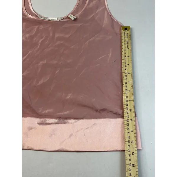 Vintage Silky Victoria's Secret Pale Pink‎ Satiny Tank Med - Image 6
