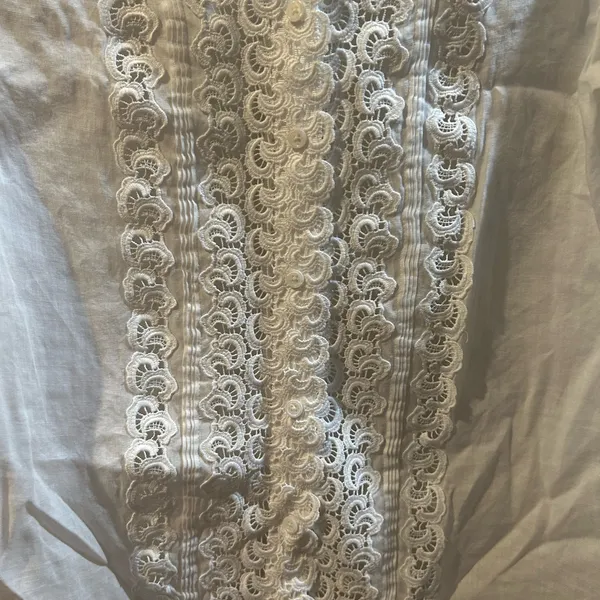Reiss White Lace Button Down Shirt - Image 4