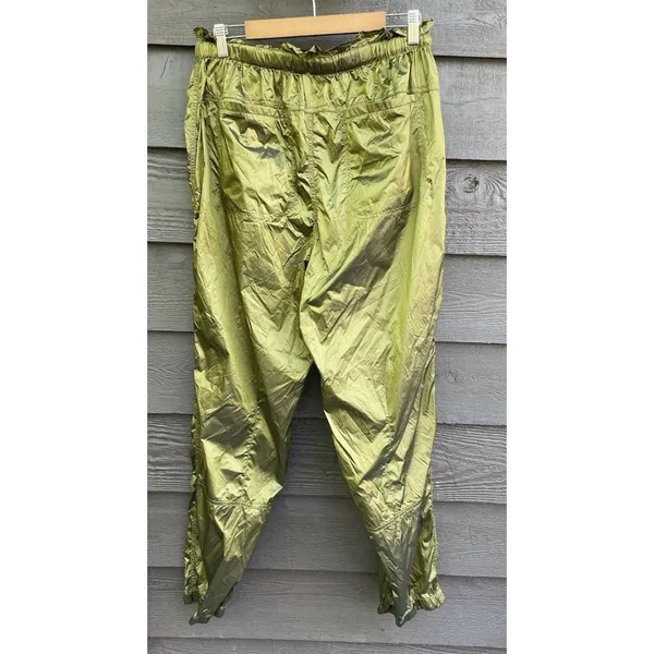 Free People FP Movement Trekker Pants Sz L Olive Green Parachute Cargo Jogger - Image 5