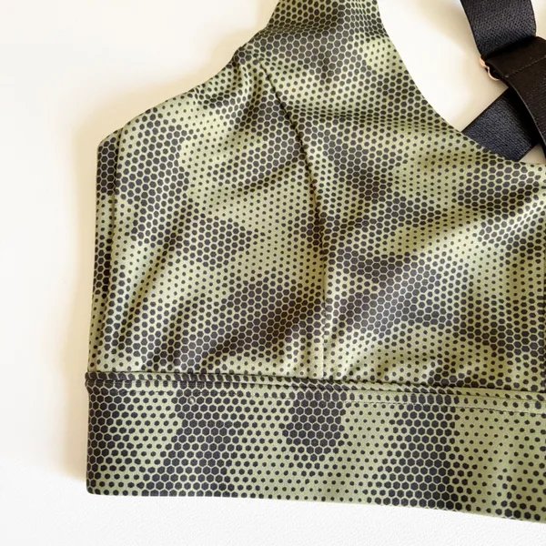 NWT L'URV Womens Fern Camo Take Charge Crop Compression Sporty Sports Bra Size S - Image 4