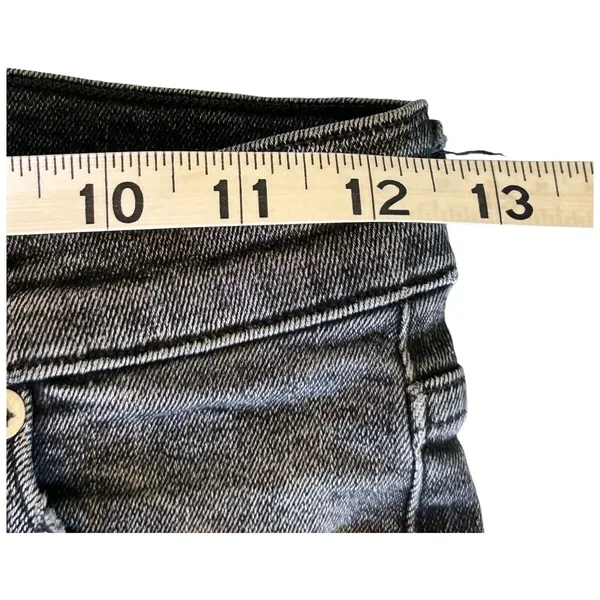 AGOLDE Sophie Skinny‎ Jeans Size 25 Silence Distressed Stretch Black Gray Jeans - Image 9
