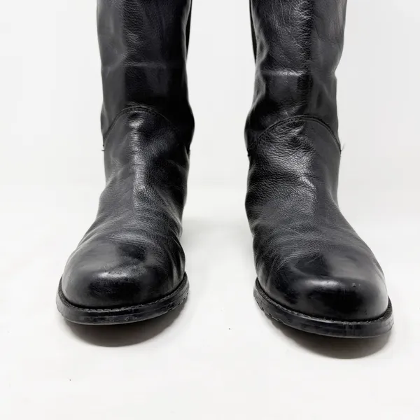 [Stuart Weitzman] Black Leather Accummulate Tall Knee High Riding Boots Size 7.5 - Image 4