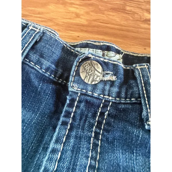 BKE Drew Denim Shorts Dark Wash Contrast Stitch Size 25‎ Americana Summer - Image 2