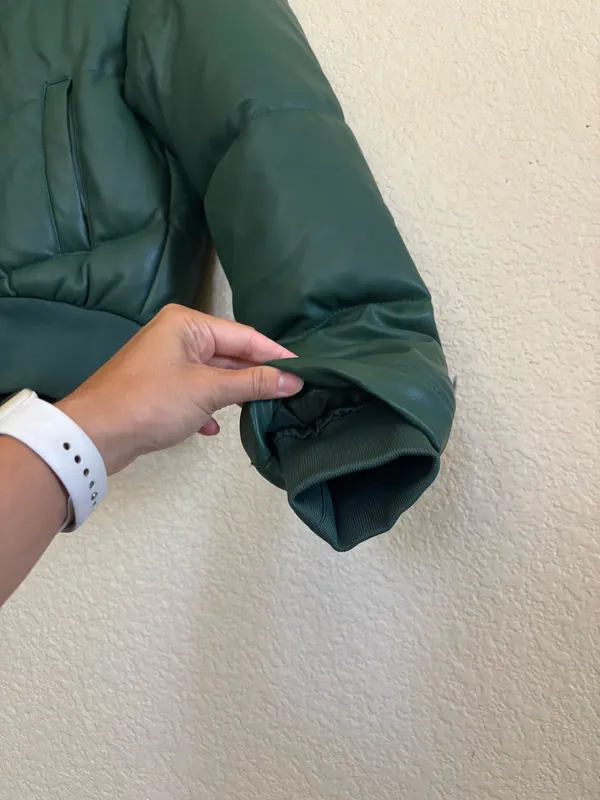 Green Ci Sono Puffer Jacket - Image 2