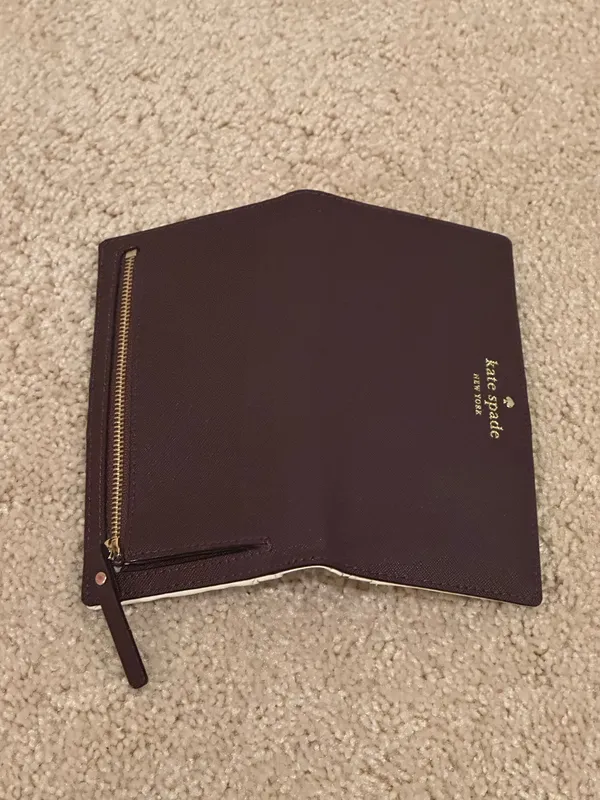Kate Spade Dark Plum Card Holder - Image 5