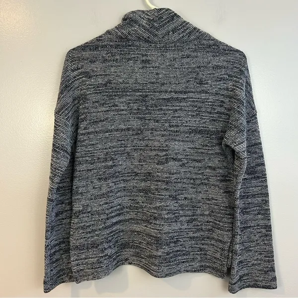 Madewell Knit Blue Cowl Neck Long Sleeve Relaxed Sweater Size Small - Image 7