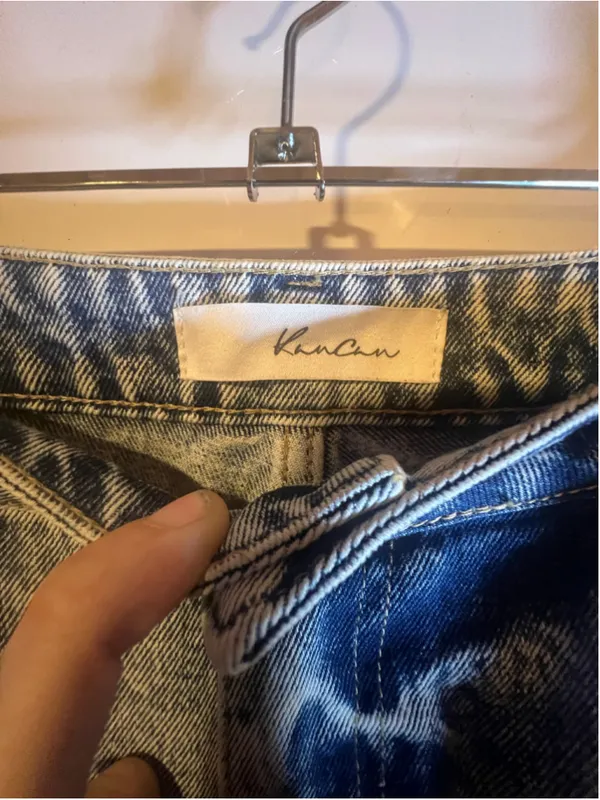KanCan Light Acid Wash Distressed High Rise Boyfriend Denim Jeans - Image 3