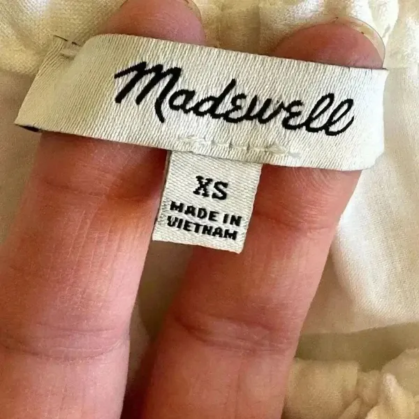 Madewell Women's Sophia Midi Dress in Seersucker Check size XS #1830 - Image 10