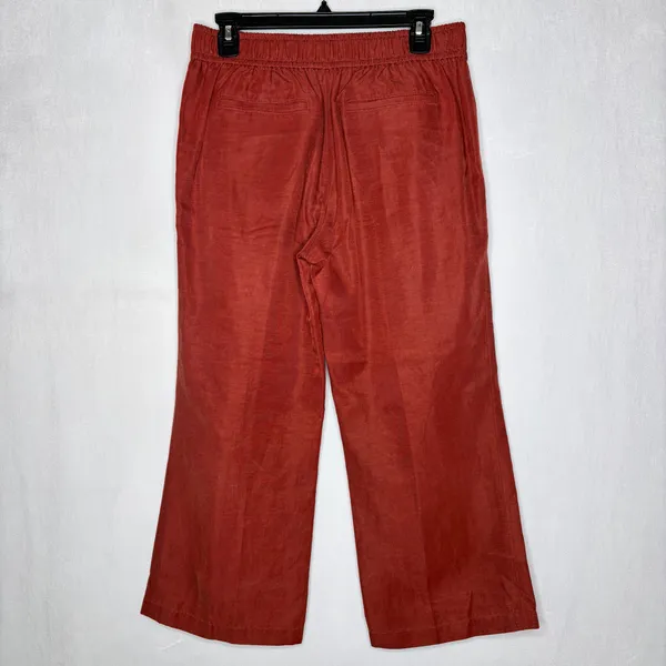Club Monaco Rust Wide-Leg Linen Blend Pants‎ - Image 6