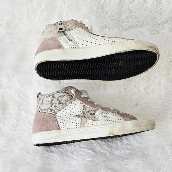 Vintage Havana Ice Blush Snake High Top Size 11 - Image 3