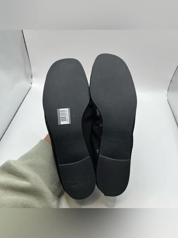 Reformation Marcadet knit ballet flat breathable black mesh upper minimalist 5.5 - Image 7