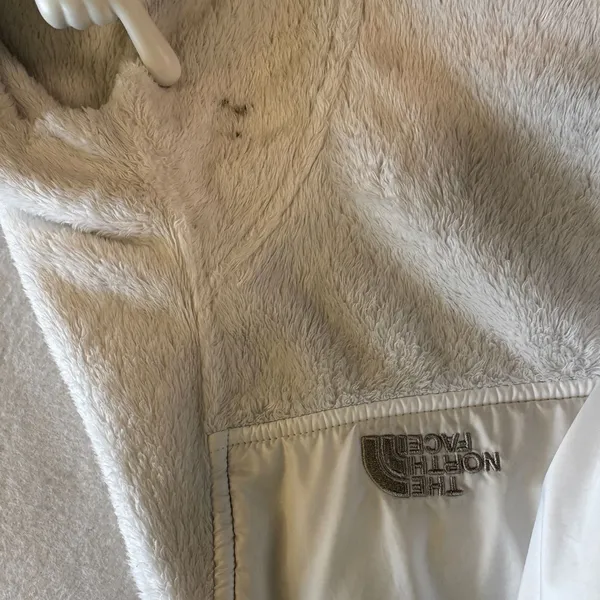 The North Face Osito Hooded Fleece Jacket‎ White Silken Raschel Full Zip S Cozy - Image 7