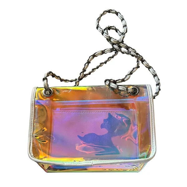 AQUA PVC‎ Clear Rainbow Shoulder Bag - Image 2