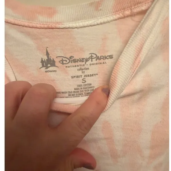 Disneyland Women's Disney Parks Rose Gold TieDye Long Sleeve Spirit Jersey Small - Image 3