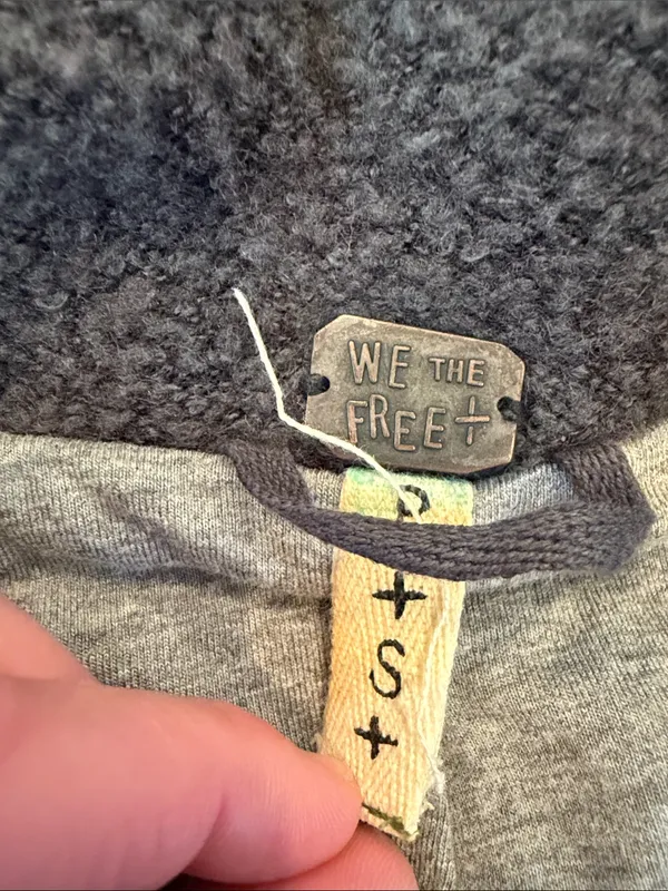 Free People "We The Free" Outta Left Field Military Jacket Gray Small - C54-134 - Image 2
