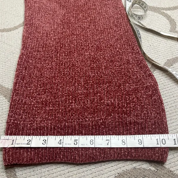 Lulus Comfy Cutie Rusty Rose Chenille Wide Leg Pull On Sweater Pants, Size Small - Image 9